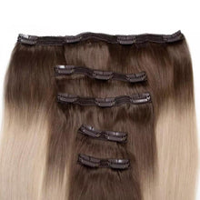 Load image into Gallery viewer, Coffee n Cream Balayage Colour Human Hair in 5 Piece
